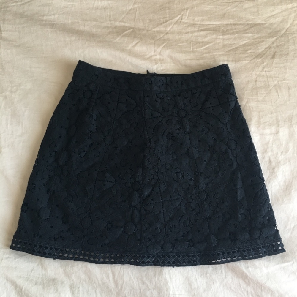 Forever 21 Black Lace Mini Skirt